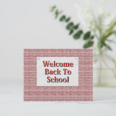Carte Postale Bienvenue À L'École (Debout devant)