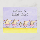 Carte Postale Bienvenue à l'école de ballet (Devant)