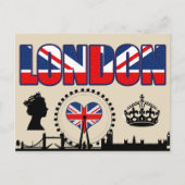 Carte Postale Bienvenue à Londres (Devant)