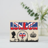 Carte Postale Bienvenue à Londres (Debout devant)