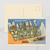 Carte Postale Bienvenue à Martha's Vineyard  (Devant / Derrière)