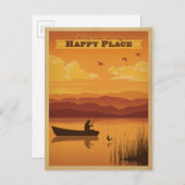 Carte Postale Bienvenue à mon Happy Place (Devant / Derrière)