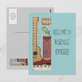 Carte Postale Bienvenue à Nashville Postcard 2 (Devant / Derrière)