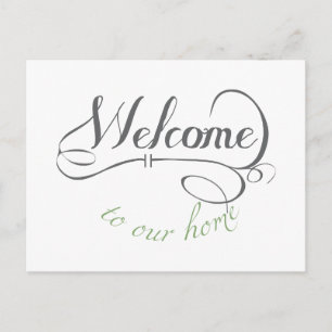 Carte Postale Bienvenue À Notre Maison