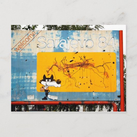 Carte Postale Bienvenue à Sarajevo (Devant)