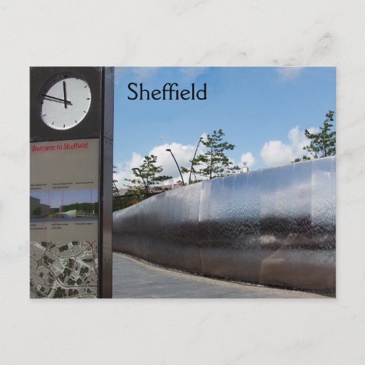Carte Postale Bienvenue à Sheffield (Devant)