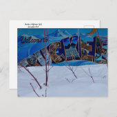 Carte Postale Bienvenue à Truckee ! (Devant / Derrière)