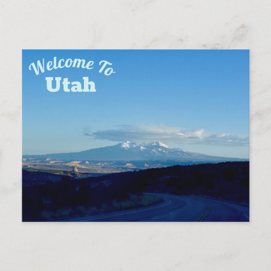 Carte Postale Bienvenue À Utah (Devant)