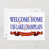 Carte Postale Bienvenue Accueil Lac Champlain (Devant / Derrière)