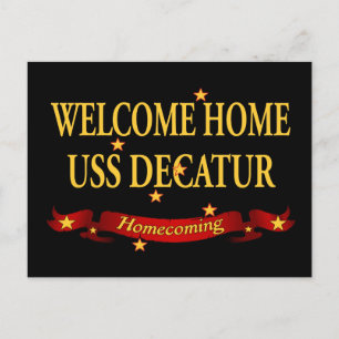 Carte Postale Bienvenue Accueil USS Decatur
