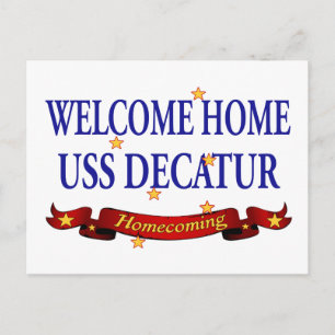 Carte Postale Bienvenue Accueil USS Decatur