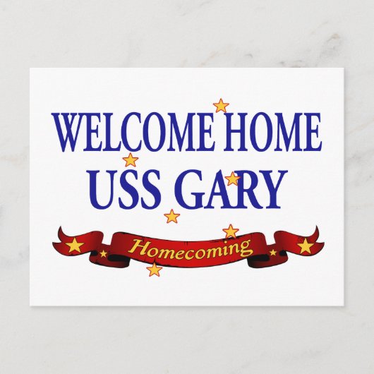 Carte Postale Bienvenue Accueil USS Gary (Devant)