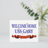 Carte Postale Bienvenue Accueil USS Gary (Debout devant)