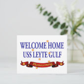 Carte Postale Bienvenue Accueil USS Leyte Golfe (Debout devant)