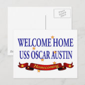 Carte Postale Bienvenue Accueil USS Oscar Martin (Devant / Derrière)