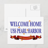 Carte Postale Bienvenue Accueil USS Pearl Harbour (Devant / Derrière)