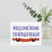 Carte Postale Bienvenue Accueil USS Ronald Reagan (Debout devant)