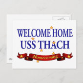 Carte Postale Bienvenue Accueil USS Thach (Devant / Derrière)