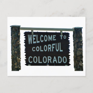 Carte Postale Bienvenue au Colorado