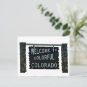 Carte Postale Bienvenue au Colorado (Debout devant)