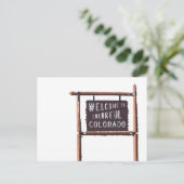Carte Postale bienvenue au colorado coloré (Debout devant)