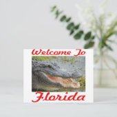 Carte Postale Bienvenue au Gator de Floride (Debout devant)