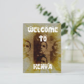 Carte Postale Bienvenue au Kenya avec Obama Collage (Debout devant)