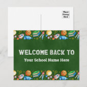 Carte Postale Bienvenue au tableau de bord scolaire (Devant / Derrière)