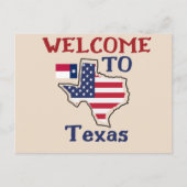 Carte Postale Bienvenue au Texas (Devant)