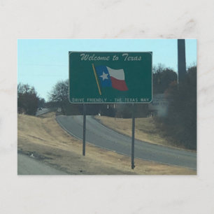 Carte postale Bienvenue au Texas