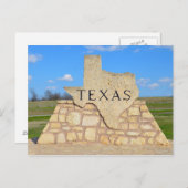 Carte Postale Bienvenue au Texas (Devant / Derrière)
