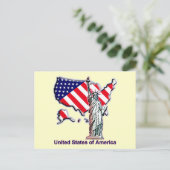 Carte Postale Bienvenue aux Etats-Unis (Debout devant)