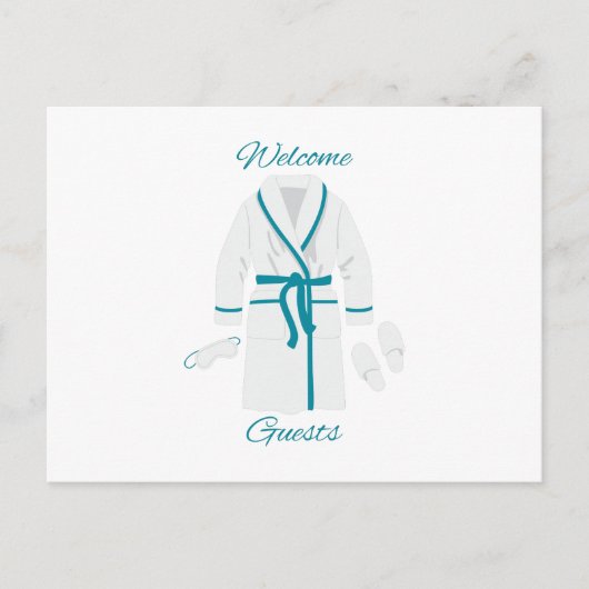 Carte Postale Bienvenue aux invités (Devant)