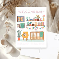 BIENVENUE BÉBÉ Douce Nurserie Mixte Félicitations