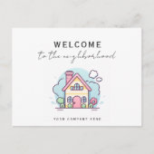 Carte Postale Bienvenue chez Neighborhood Line Art Realty (Devant)