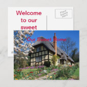 Carte Postale bienvenue chez nous (Devant / Derrière)