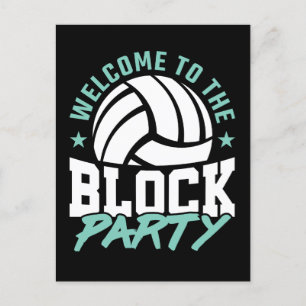 Carte Postale Bienvenue dans le jeu de volley-ball Funny Party B