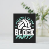 Carte Postale Bienvenue dans le jeu de volley-ball Funny Party B (Debout devant)