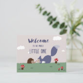 Carte Postale Bienvenue dans le monde (Debout devant)