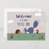 Carte Postale Bienvenue dans le monde (Devant / Derrière)