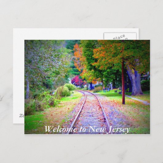 Carte postale Bienvenue dans le New Jersey (Devant / Derrière)