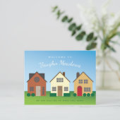 Carte Postale Bienvenue dans le nouveau résident du quartier (Debout devant)