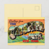 Carte Postale Bienvenue dans les montagnes de Catskill (Devant / Derrière)