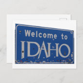 Carte Postale Bienvenue dans les notes post-it de Idaho (Devant / Derrière)