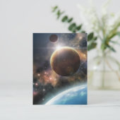 Carte Postale Bienvenue dans l'espace (Debout devant)