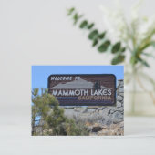 Carte Postale Bienvenue dans Mammoth Lakes (Debout devant)