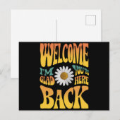 Carte Postale Bienvenue de retour Je suis heureux que vous soyez (Devant / Derrière)