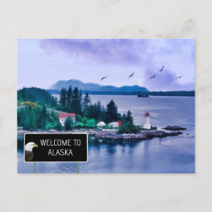 Carte Postale Bienvenue en Alaska