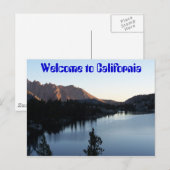 Carte Postale Bienvenue en Californie (Devant / Derrière)