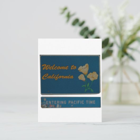 Carte Postale Bienvenue en Californie (Debout devant)